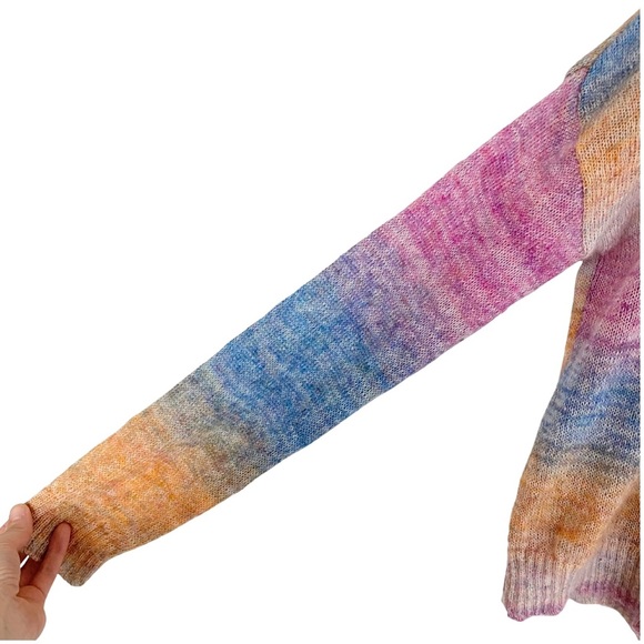 Rails Camille Rainbow Sweater Womens Large Mohair Super Soft Long Sleeve EUC - Picture 5 of 15